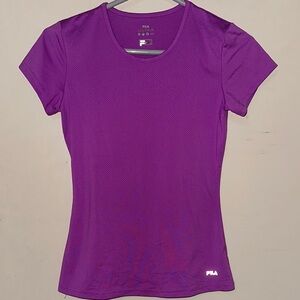 Fila Purple Crew Neck Short Sleeve T-Shirt